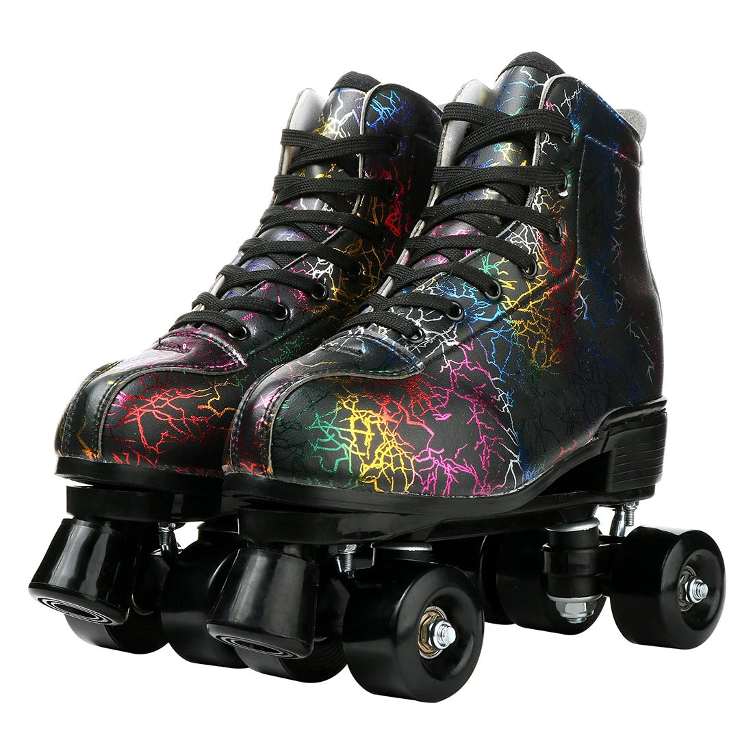 YYW Flashing Quad Roller Skates For Adults Women Men Outdoor