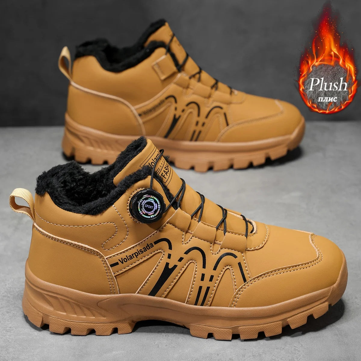 Waterproof Fleece Lined Unisex Winter Ankle Snow Boots
