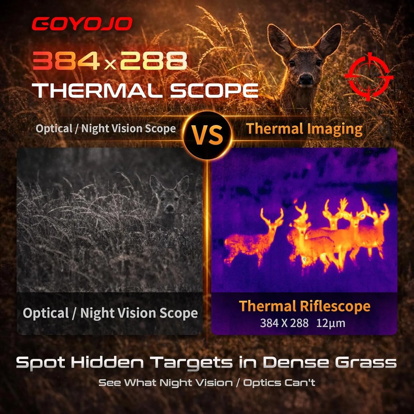 GOYOJO GRL Series Thermal Scopes 384x288 High Resolution Night Vision
