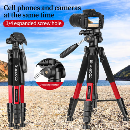 74" Professional Camera Tripod – Heavy-Duty Support for DSLR, Mobile & Projector |  Vlogging Tripod with Carry Bag