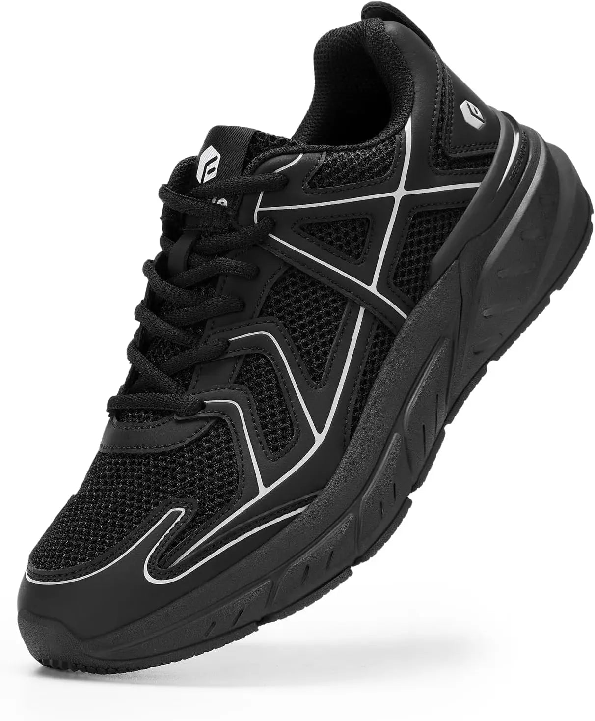 FitVille Men's Extra Wide Walking Sneakers With Bouncy Support