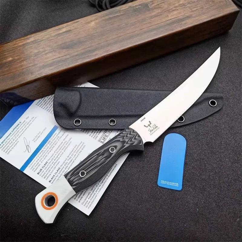 BM 15500-1 Meatcrafter Durable D2 Steel Blade High-Strength Large Straight Knife  Outdoor Camping Survival Knife Hunting Tool