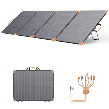 MHPOWOS Foldable Bifacial Solar Panel Charger for Camping and RV
