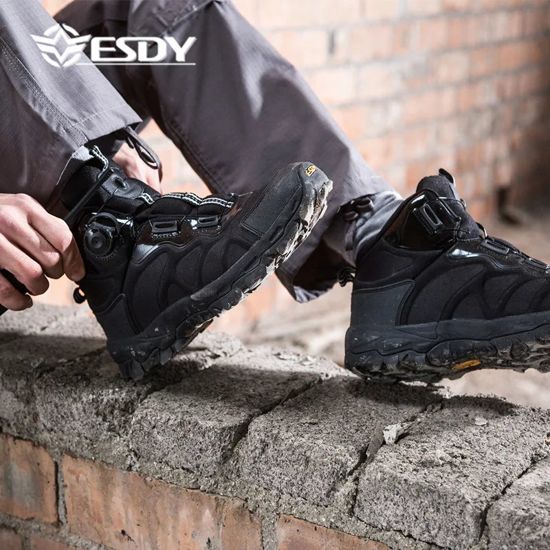 KOLINLOV Men Waterproof Hiking Boots For Winter Outdoor Trail