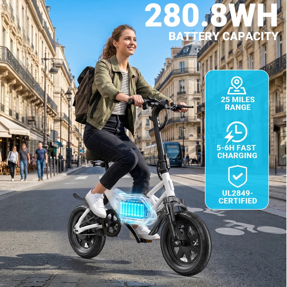 DYU X1 350W Motor Folding Electric Bike For Commuters