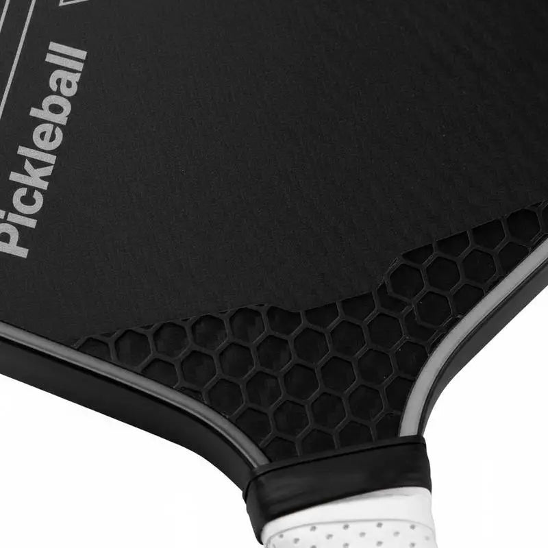 Pickleball Racket 16.5x7.5in For Tournament Club Training High Density Spin Honeycomb Core T700 Carbon Fiber Surface Black Professional Paddle Power Control Performance Adult Equipment