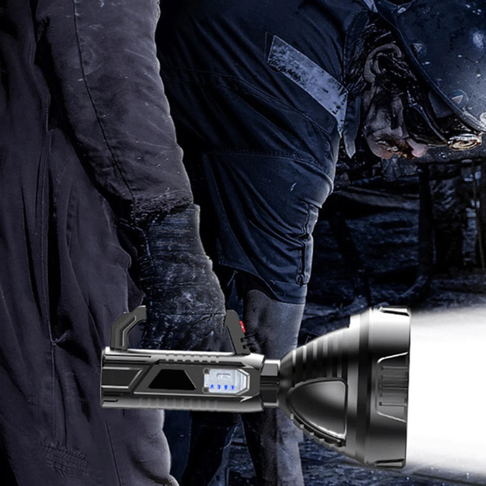 LAIMANEI LED Searchlight 3 Modes USB Rechargeable Handheld Spotlight