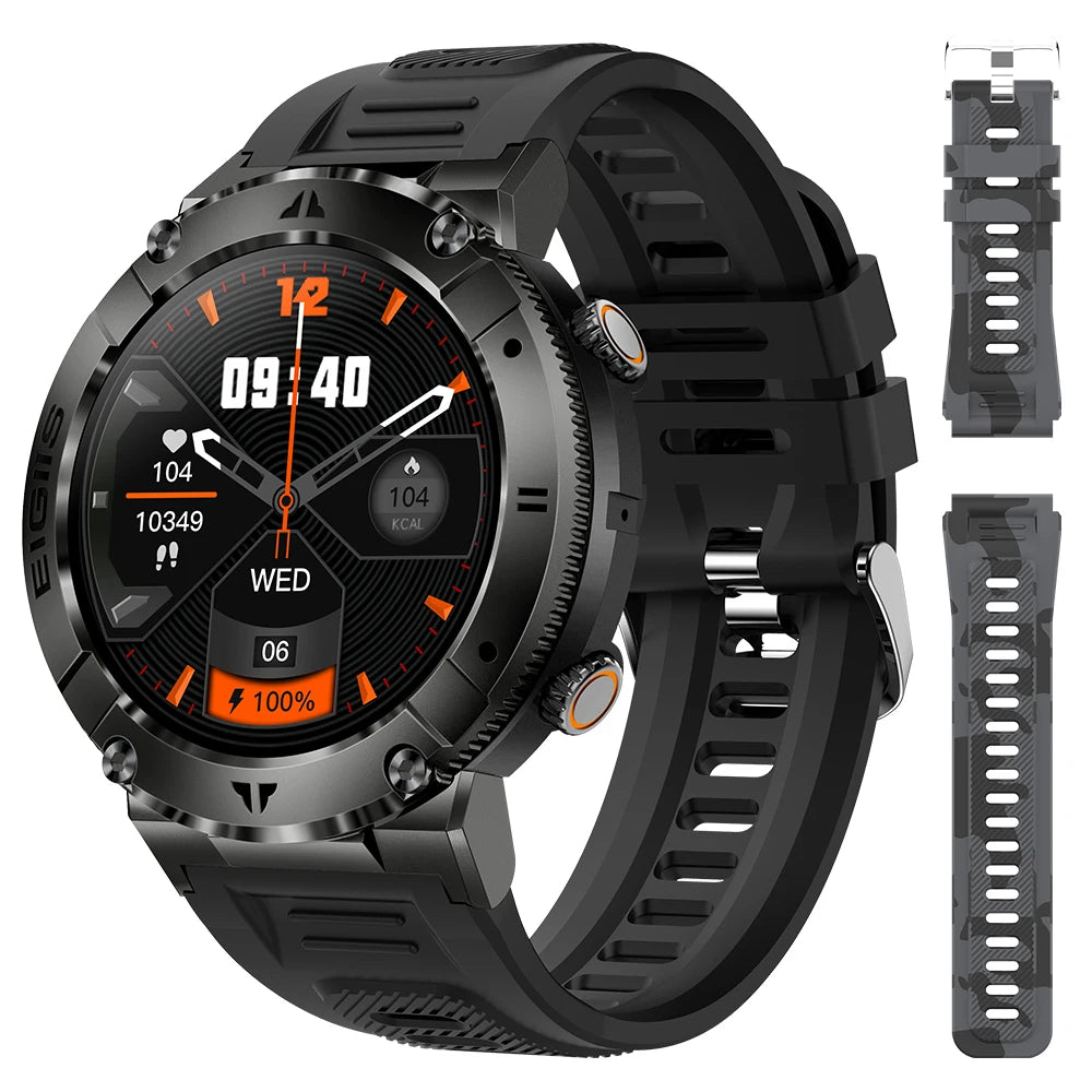 LaNikar Smart Watch Men TFT Display Bluetooth Call Blood Pressure Health