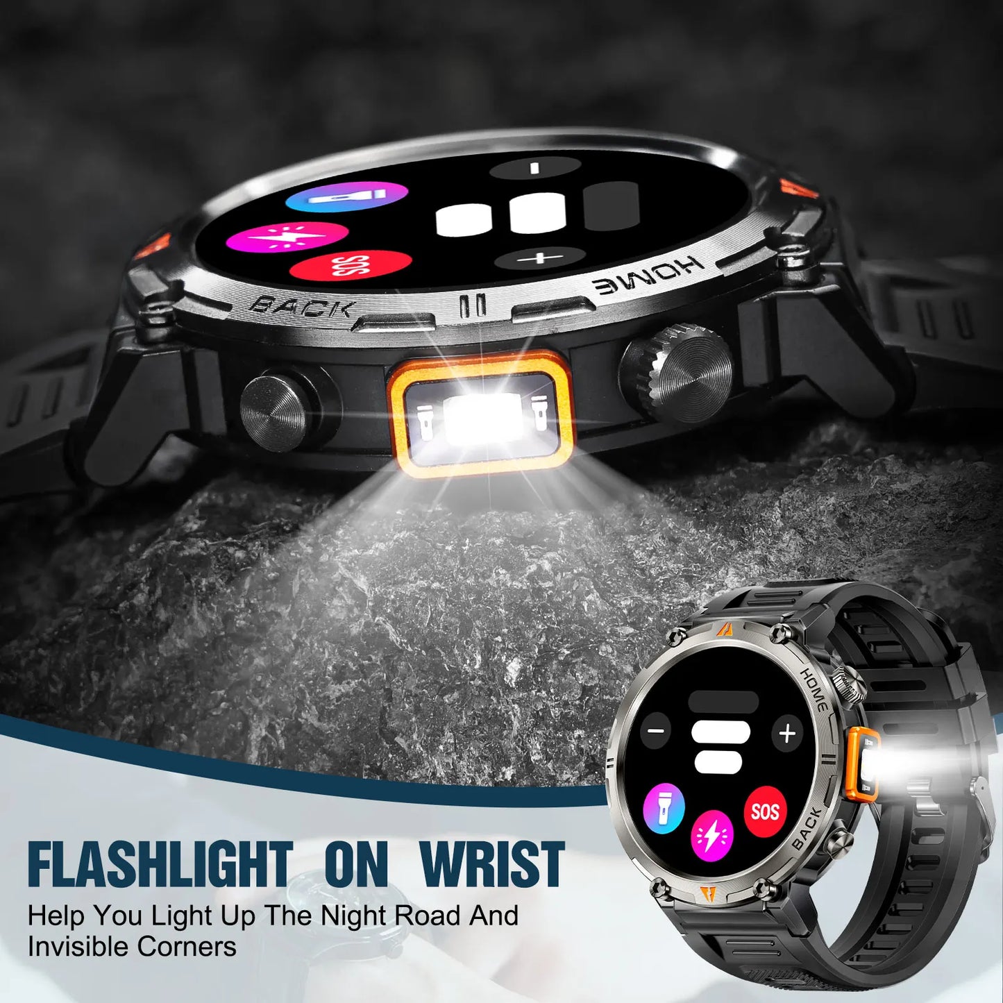 EIGIIS KE3 Smartwatch For Men Bluetooth Call Heart Rate Monitor