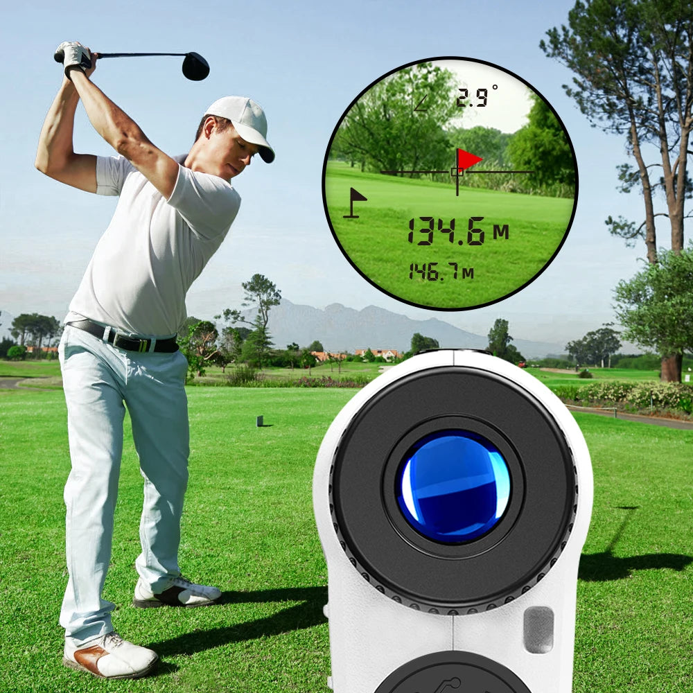 REVASRI Golf Laser Rangefinder 600M 1000M Monocular With 6X Magnification