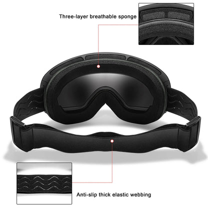 Winter Ski Goggles UV400 Anti Fog For Men Women Teens