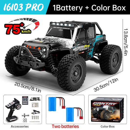 WLtoys 16101 Pro 4WD RC Car With High Speed Performance
