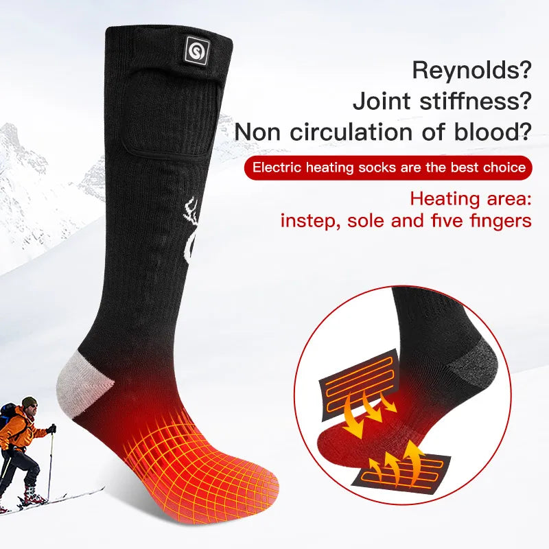 SnOw Deer Rechargeable Electric Heated Socks With Three Heat Settings