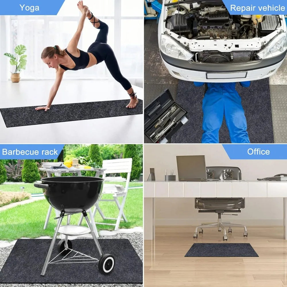 NBVCX Inflatable Hot Tub Mat Waterproof Non Slip Floor Protector
