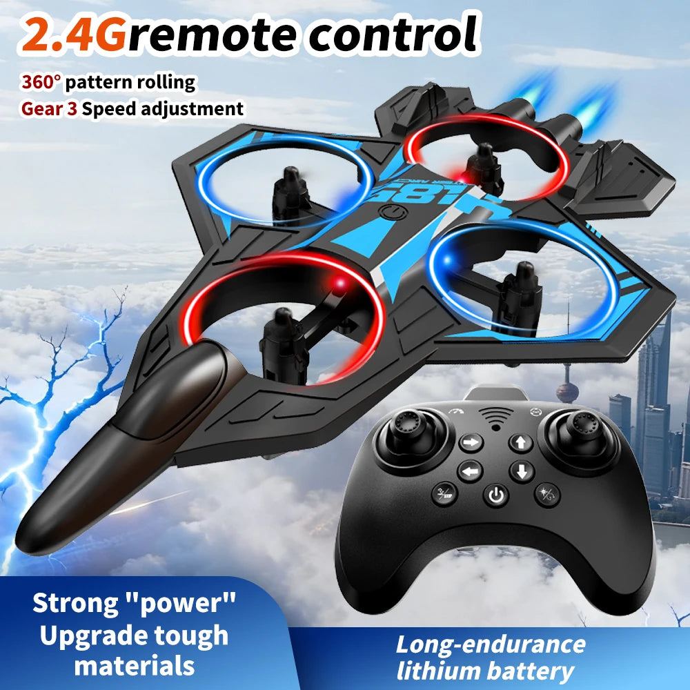 ZNLYRION Fighter Jet Drone With Screen Remote Altitude Hold 360 Degree