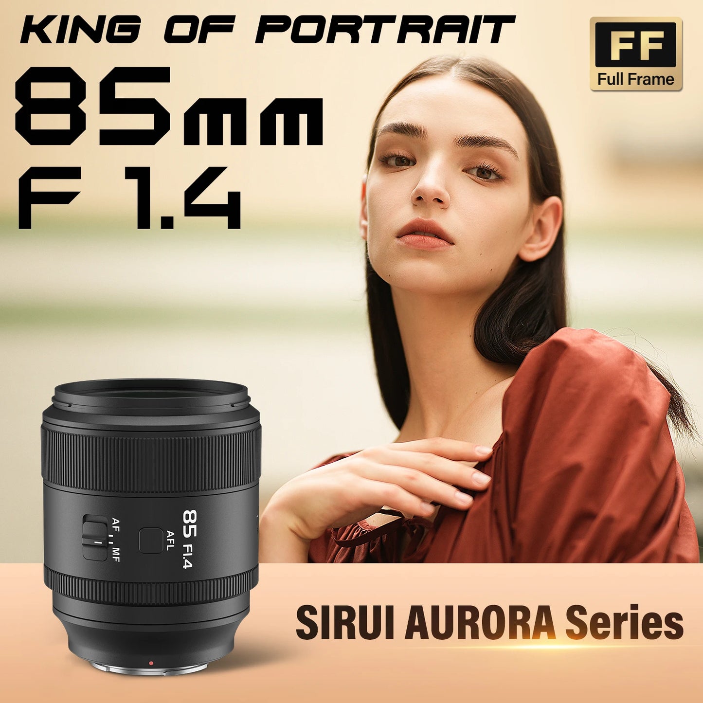SIRUI Aurora 85mm F1.4 AF Lens For Sony E Fullframe