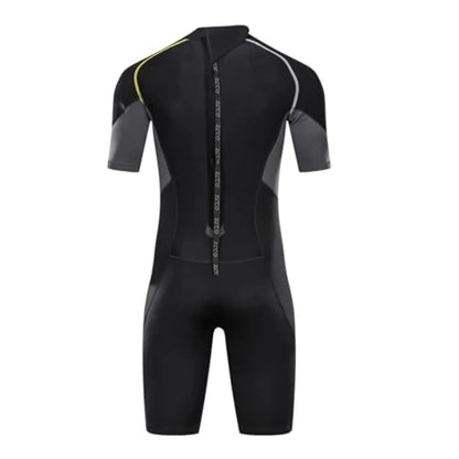 Men's Wetsuits 1.5/ Premium Neoprene Back Zip Shorty Dive Skin for Spearfishing, Snorkeling, Surfing, Canoeing, Scuba Diving Su