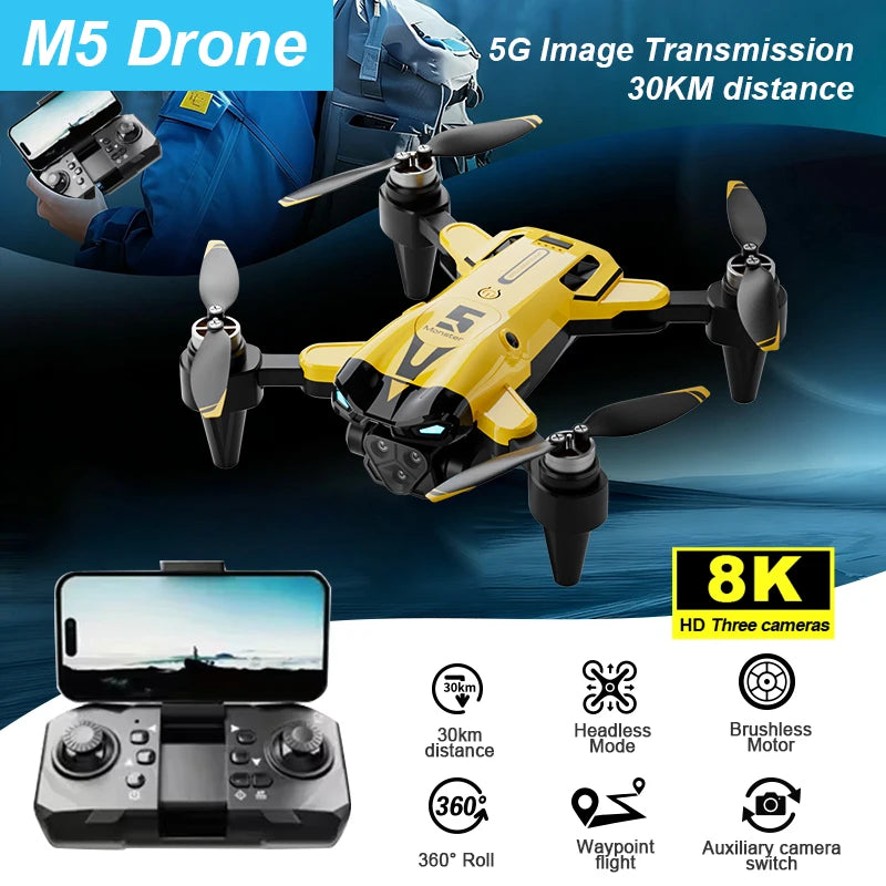 ZNLYRI 8K Dual Lens Drone With Gesture Control And VR