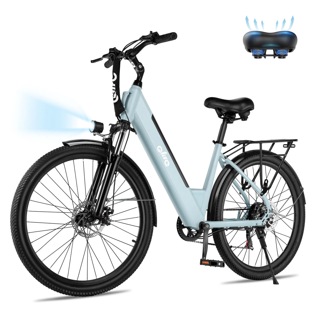 Qlife Cityone St Step Through Electric Bike Seven Speed Commuter