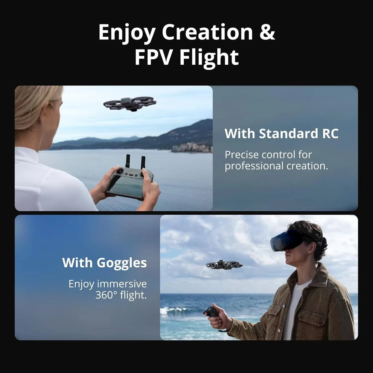 DJI Avata 360 Panoramic FPV Drone Featuring 8K HDR Camera
