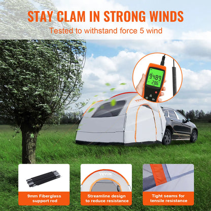 SucceBuy SUV Camping Tent With Rain Layer And Carry Bag