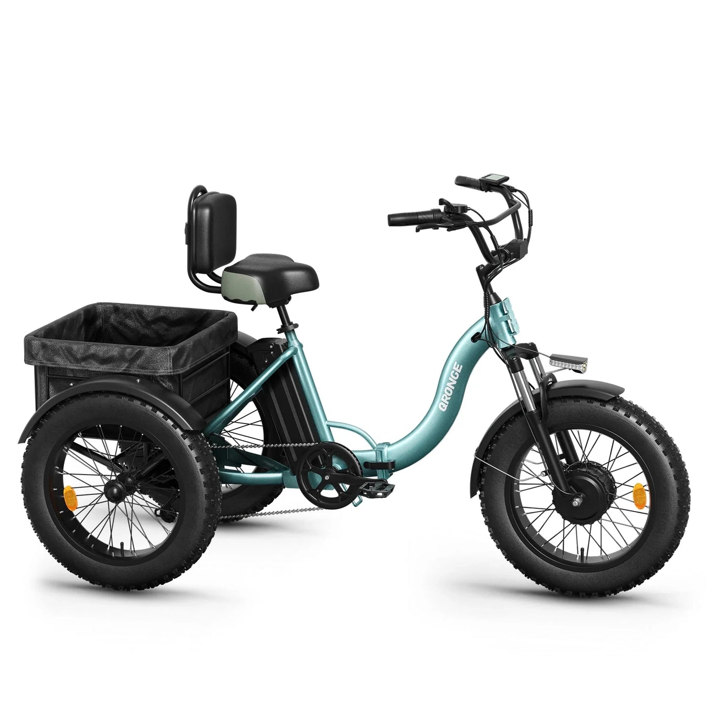 QRONGE Lava Electric Tricycle Folding Fat Tire Trike