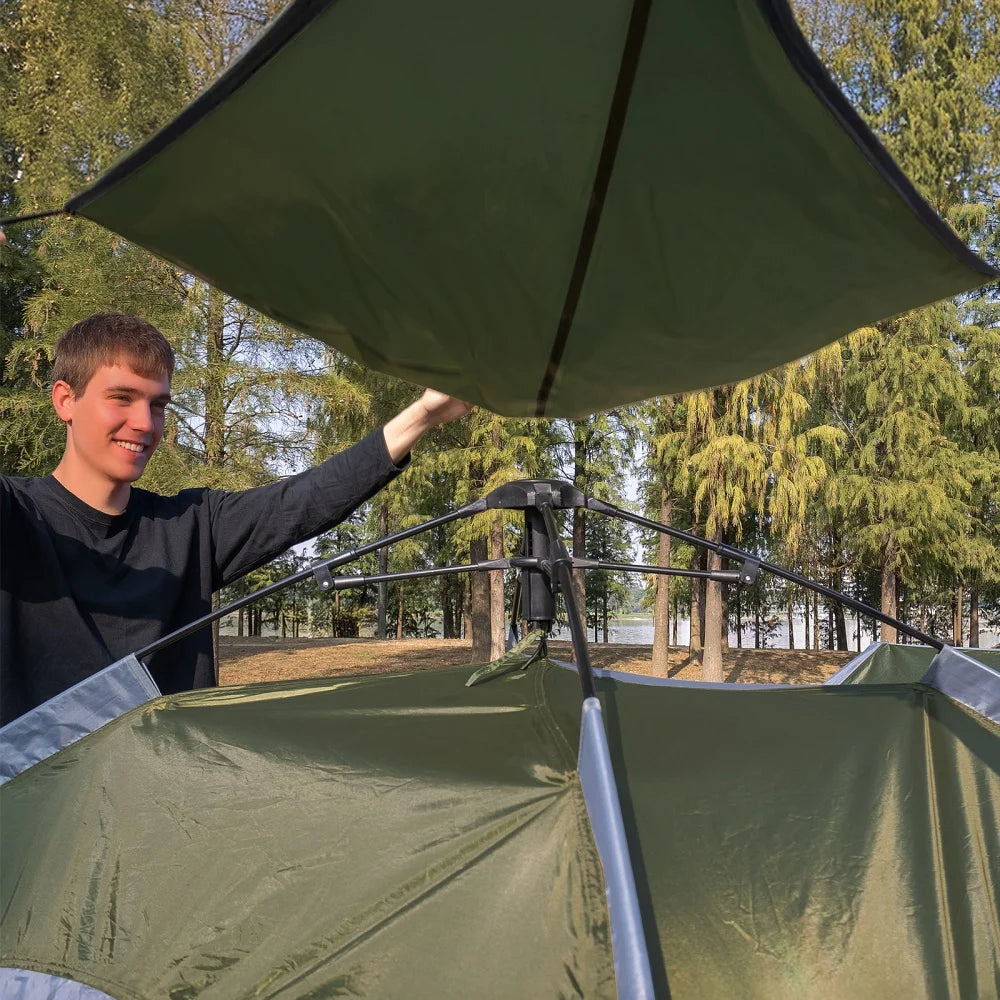 Night Cat Pop Up Tent For 2-3 Persons With Rainfly