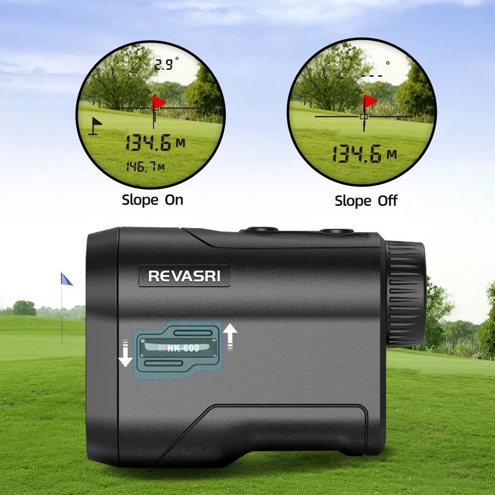 REVASRI Golf Rangefinder With Slope Switch And Flag Lock