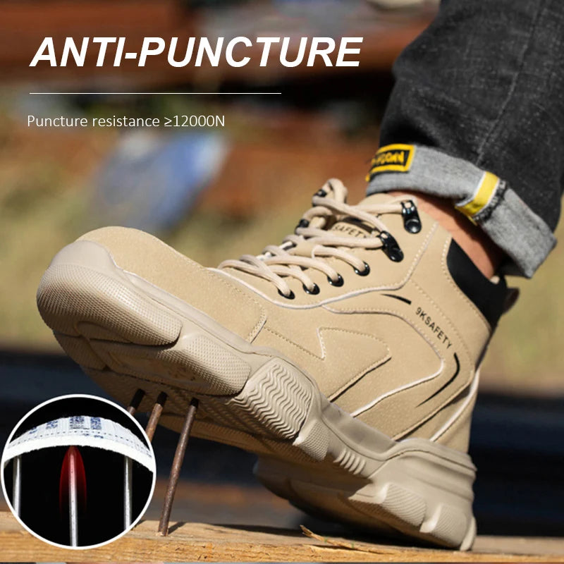 Lightweight Anti Puncture Work Safety Boots For Men And Women
