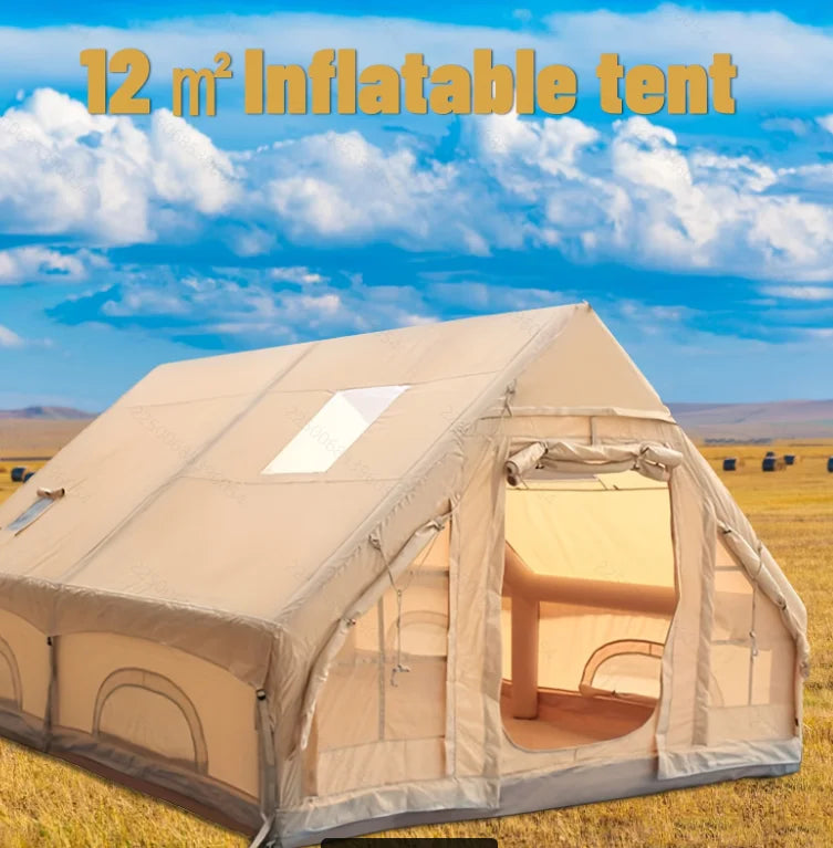 Large Inflatable Camping Tent With Skylight And Breathable Mesh