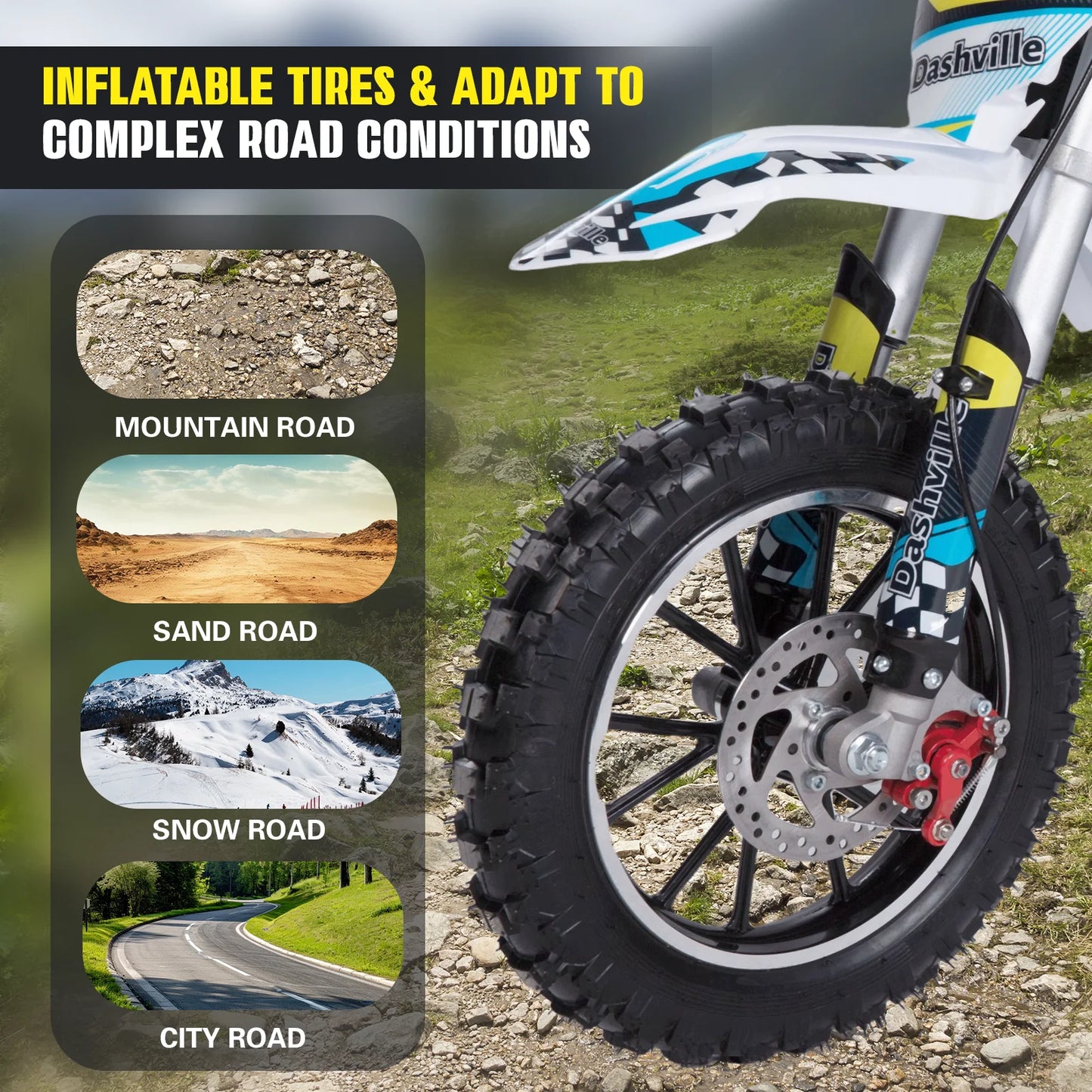 Gas Dirt Bike For Kids 4 Stroke Off Road Motocross Pit Bike