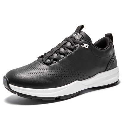Uofeiys Mens Leather Golf Shoes Breathable Waterproof Sneakers