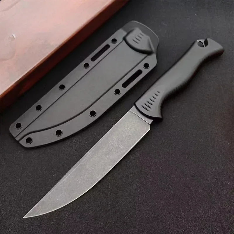 BM 15500-1 Meatcrafter Durable D2 Steel Blade High-Strength Large Straight Knife  Outdoor Camping Survival Knife Hunting Tool