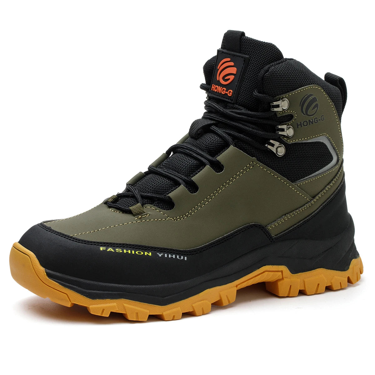 Veigar Men Steel Toe Work Boots Anti Puncture Safety Footwear