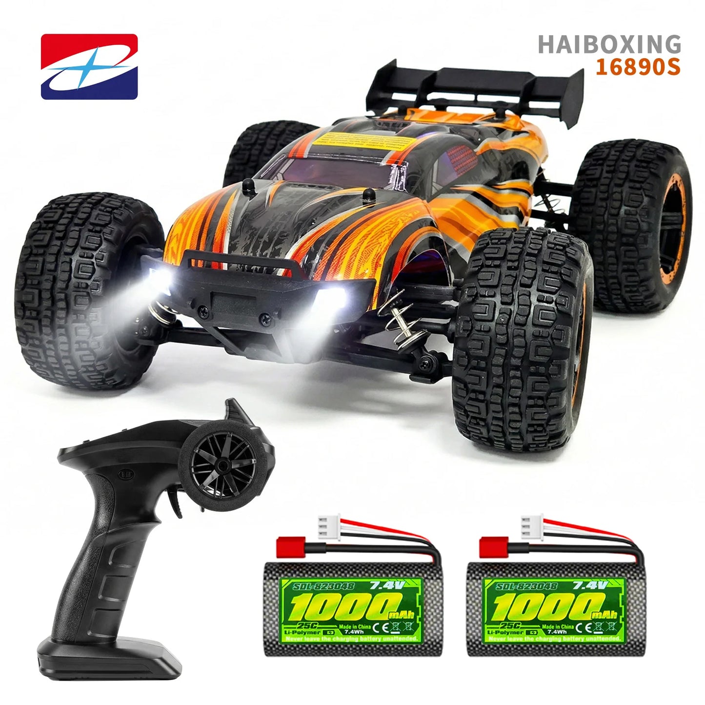 HAIBOXING 16890S 1:16 RC Truck, 4WD Off Road RC Car,Max Speed 25MPH,Waterproof Electronic Components, Suitable for all terrains