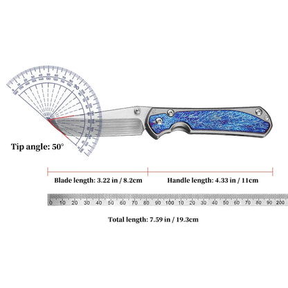 Alvely M390 Steel Folding Pocket Knife For EDC And Camping