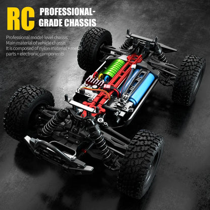 Teeggi 1:16 4WD RC Off-Road Cars & Monster Trucks with LED Lights