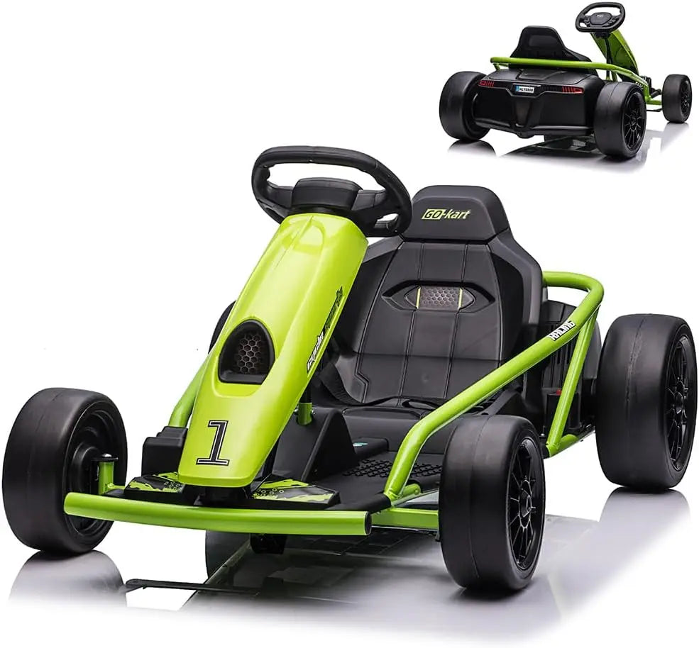 HiMISS Ride On Go Kart Dual 300W Motors 24V For Kids