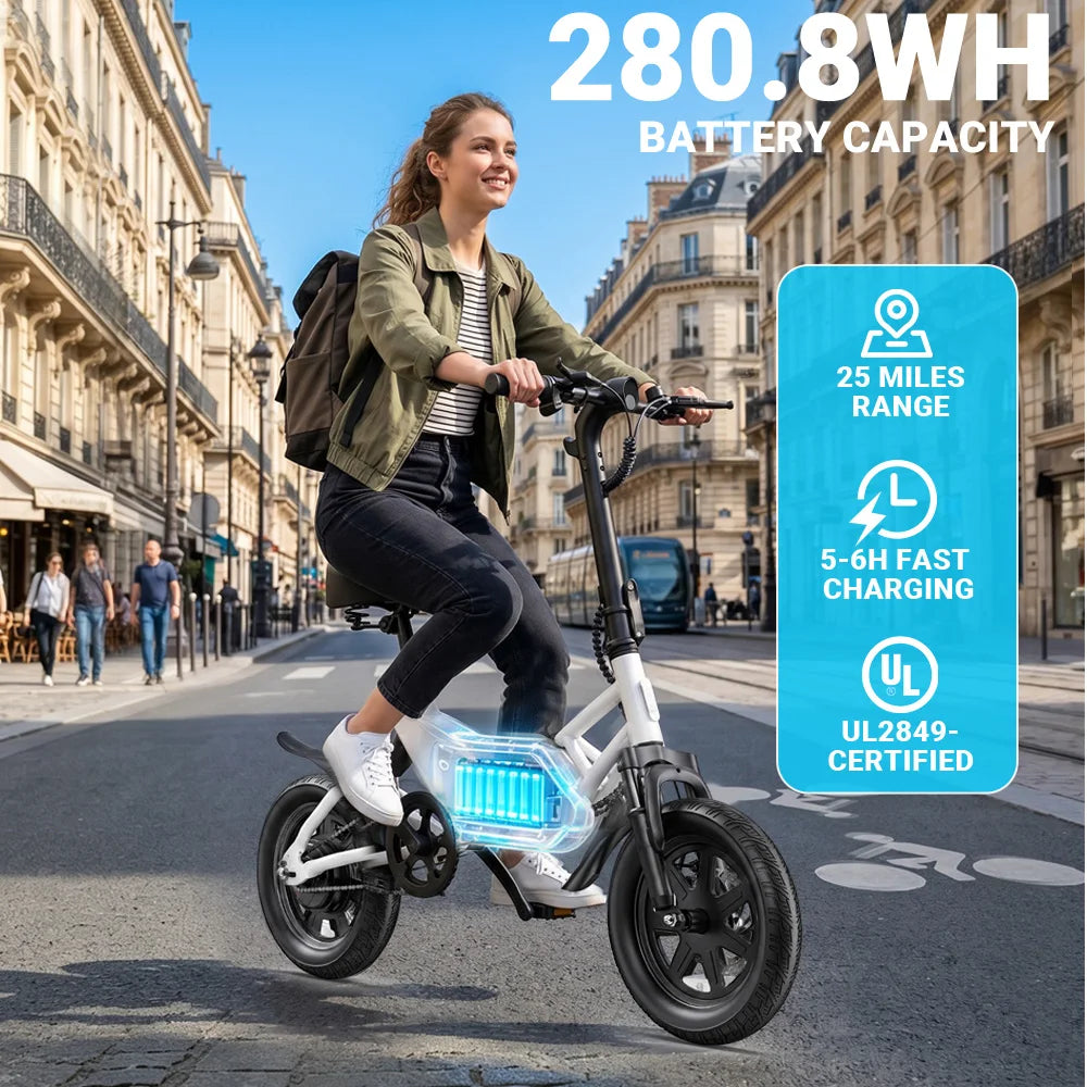 DYU X1 350W Motor Folding Electric Bike For Commuters