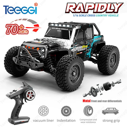 Teeggi 1:16 4WD RC Off-Road Cars & Monster Trucks with LED Lights