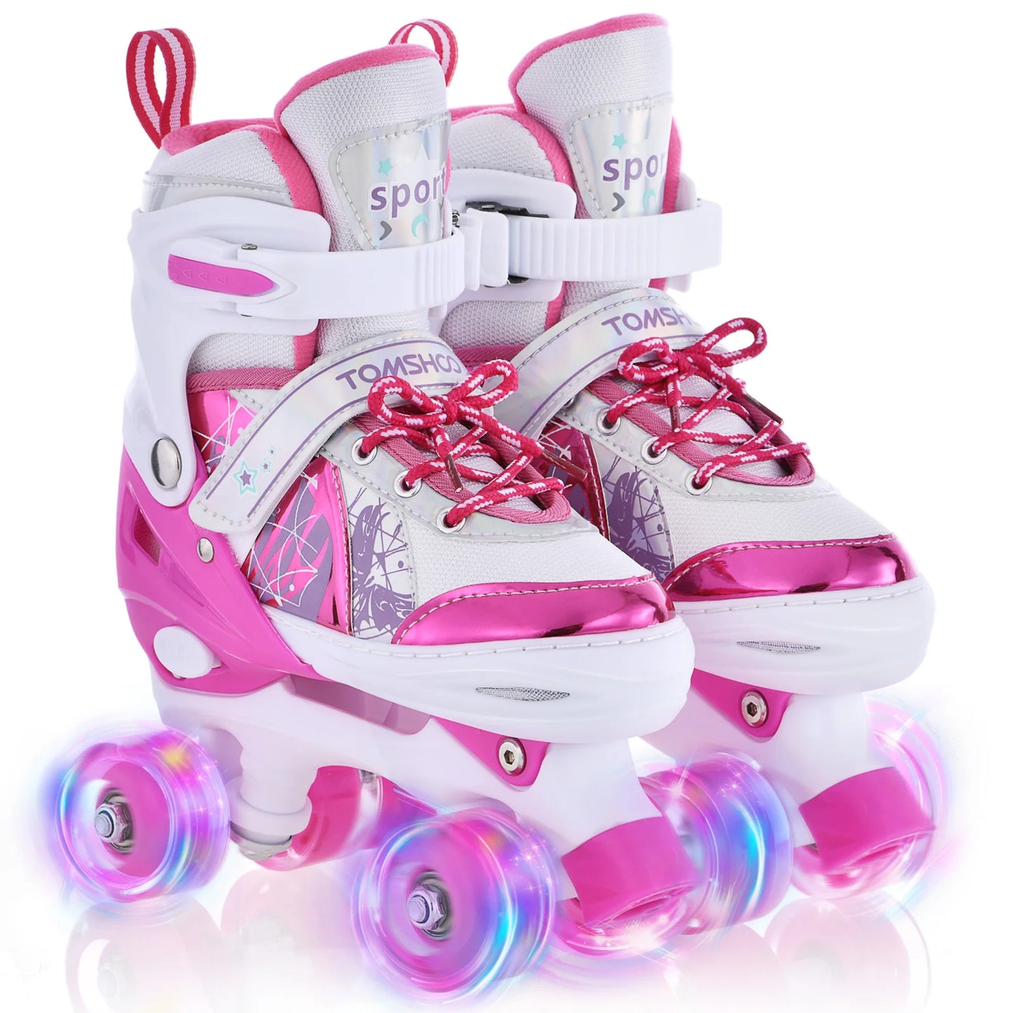 Luminous Adjustable LED Kids Roller Skates For Girls And Boys