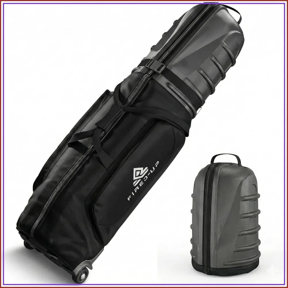 Hard Top Golf Travel Bag for Airlines with Wheels