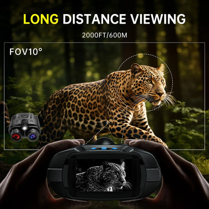DIYIMIN 4K Low-Light Imaging Binoculars Rechargeable Infrared 8x Zoom