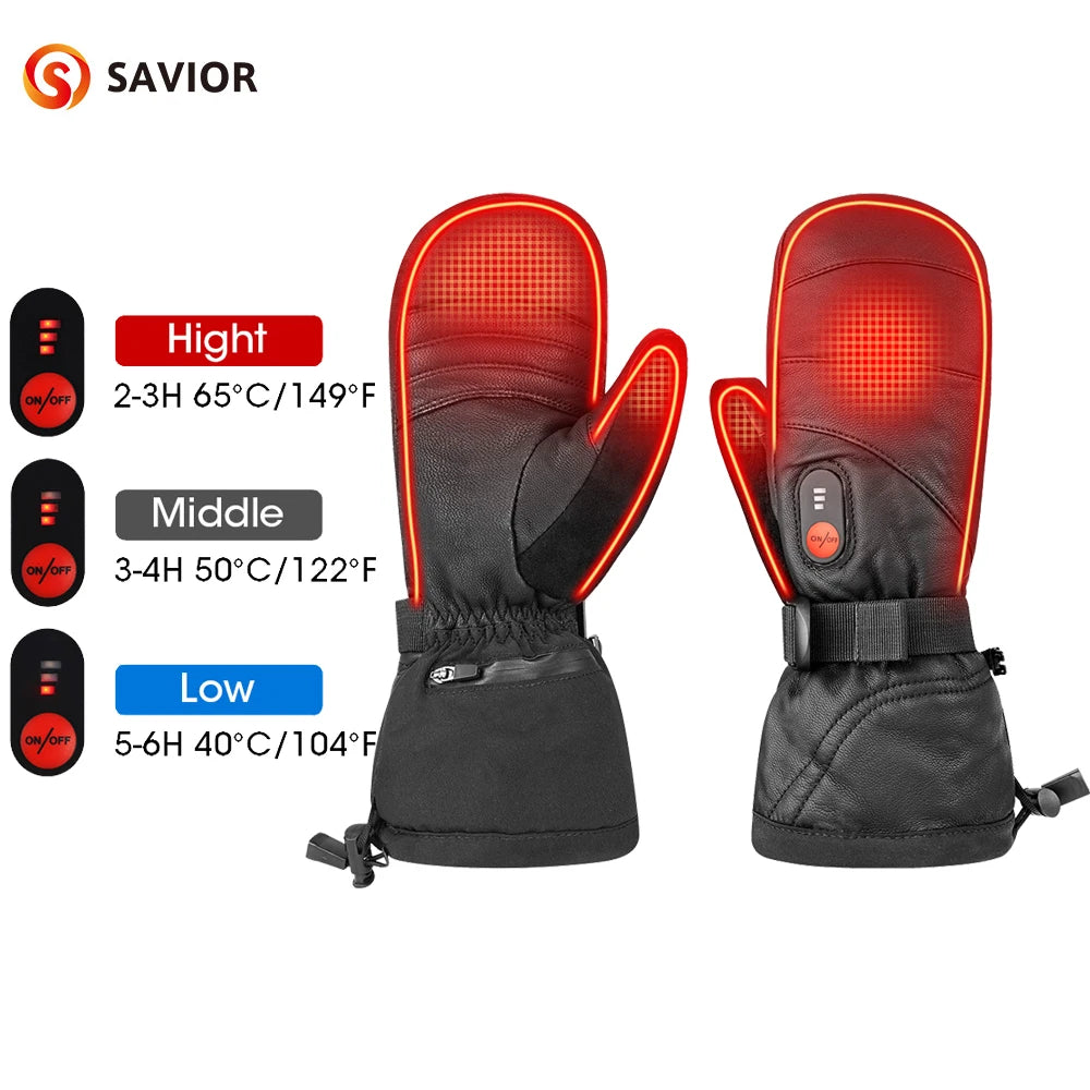 Savior Heat Rechargeable Battery Powered Heated Gloves
