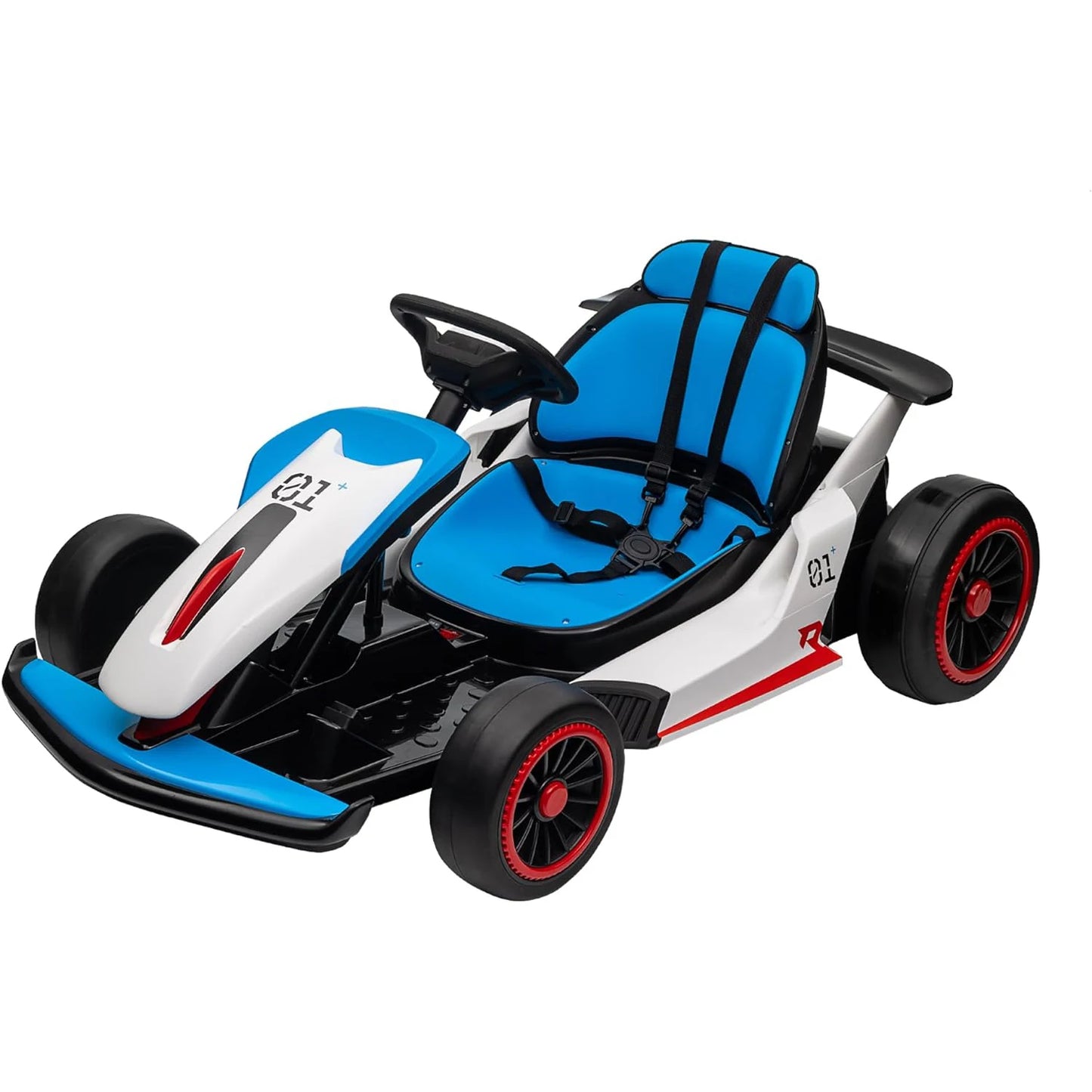 HiMISS Electric Go Kart Drift Car With Dual 200W Motors LED Lights