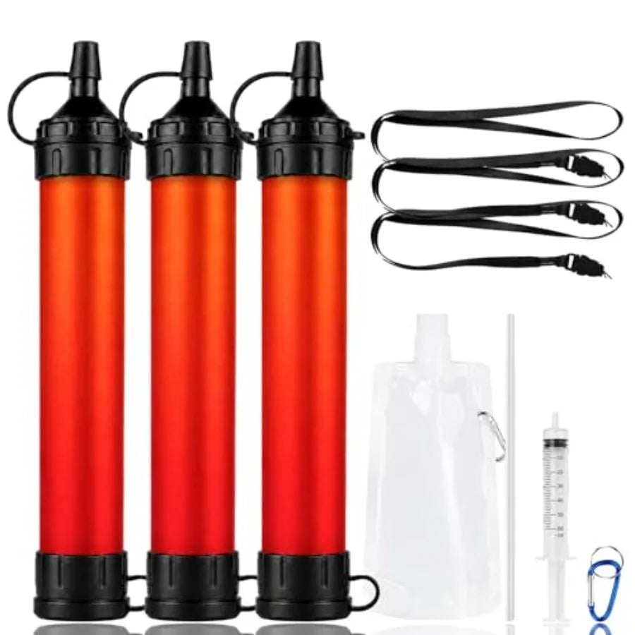 Hollow Fiber Water Filter Straw for Camping Hiking and Travel