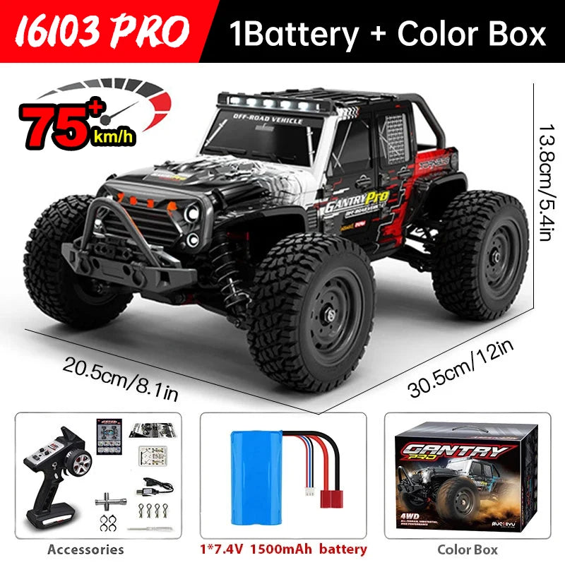WLtoys 16101 Pro 4WD RC Car With High Speed Performance