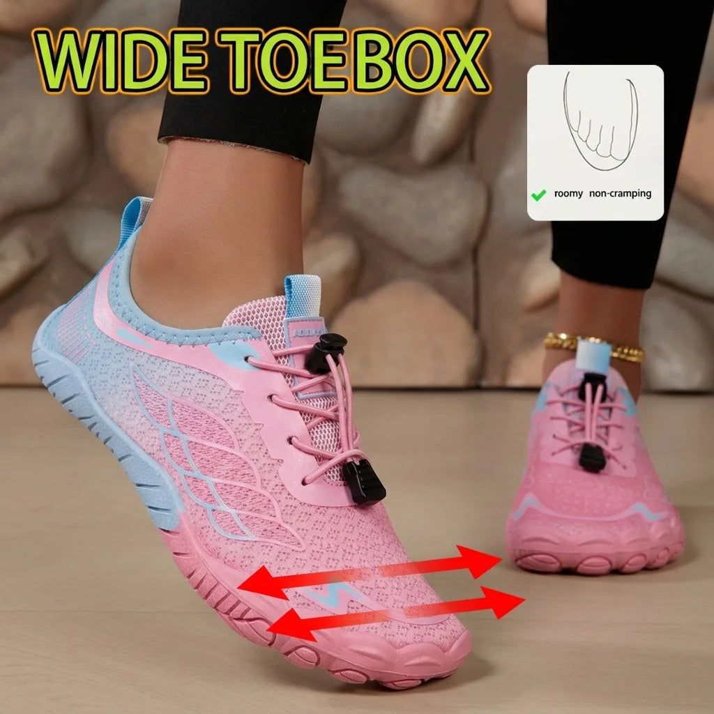 Womens Quick Dry Breathable Mesh Barefoot Water Shoes for Swimming