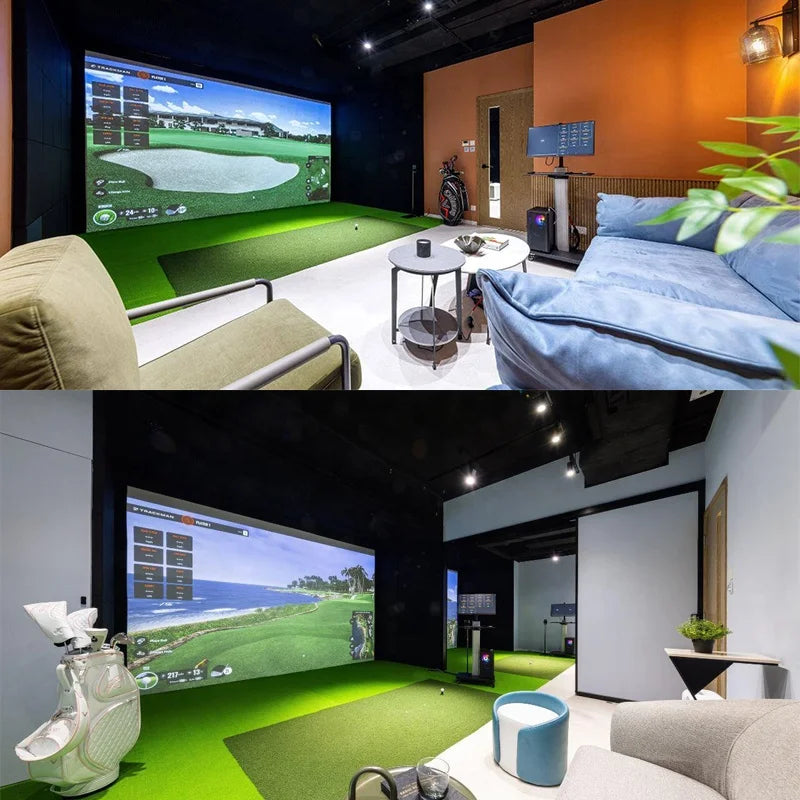 JAMMA Interactive Indoor Golf Simulator With Projection Screen