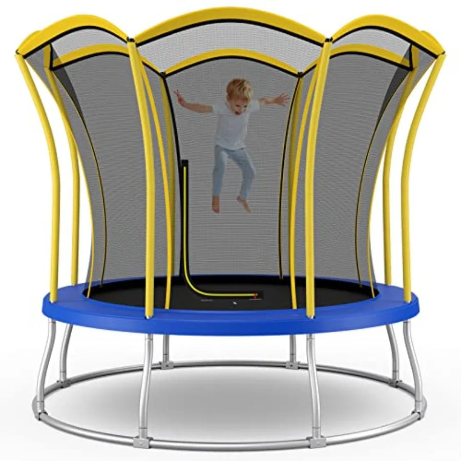 ASTM Approved Recreational Trampoline With All Round Enclosure Indoor Outdoor